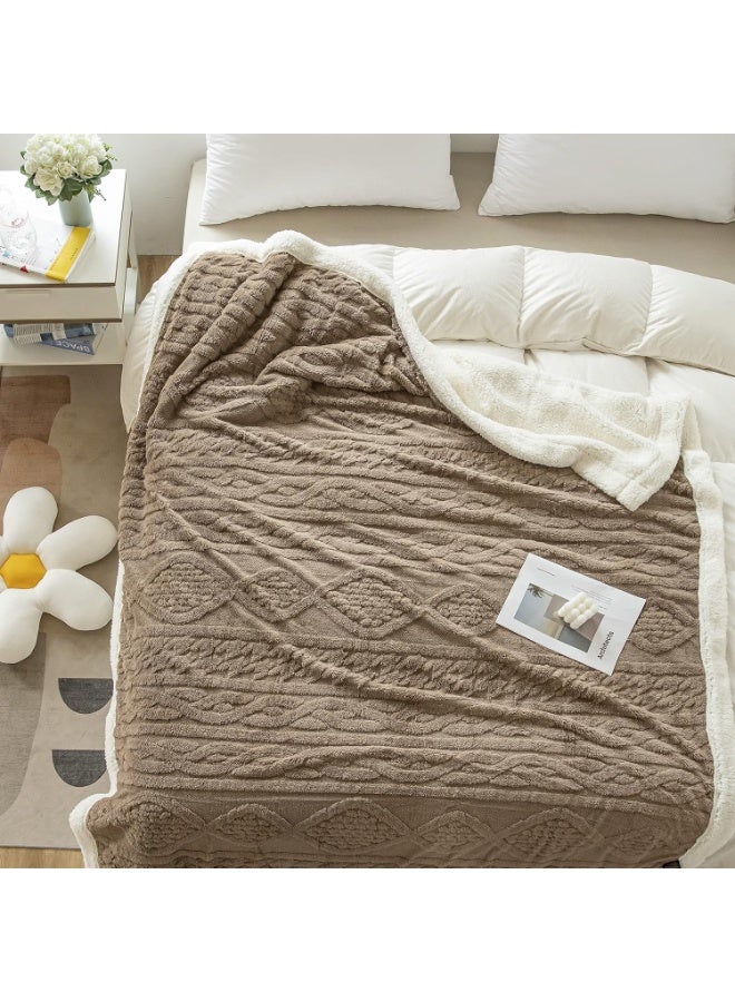 Blanket Thick Throw Soft Plush Fluffy Boho Tufted Blanket for Bed Sofa Couch - Image 3